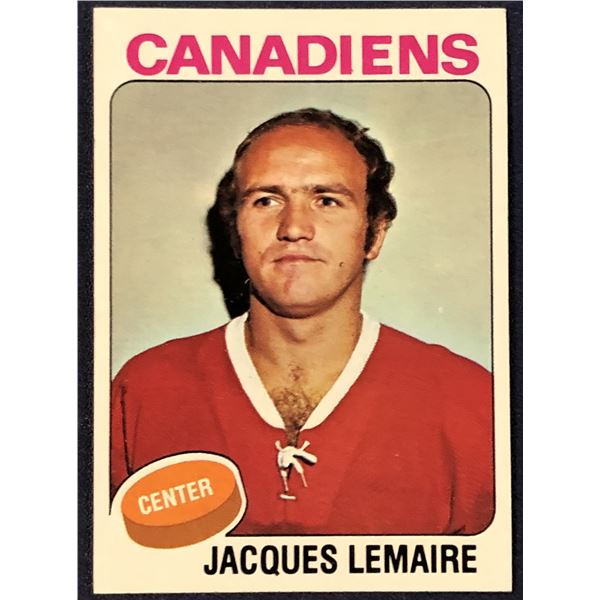 1975-76 TOPPS NHL HOCKEY JACQUES LEMAIRE (HOF)