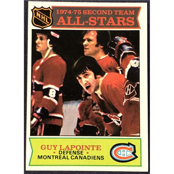 1975-76 TOPPS NHL HOCKEY GUY LAPOINTE (HOF)