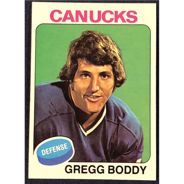 1975-76 TOPPS NHL HOCKEY GREGG BODDY