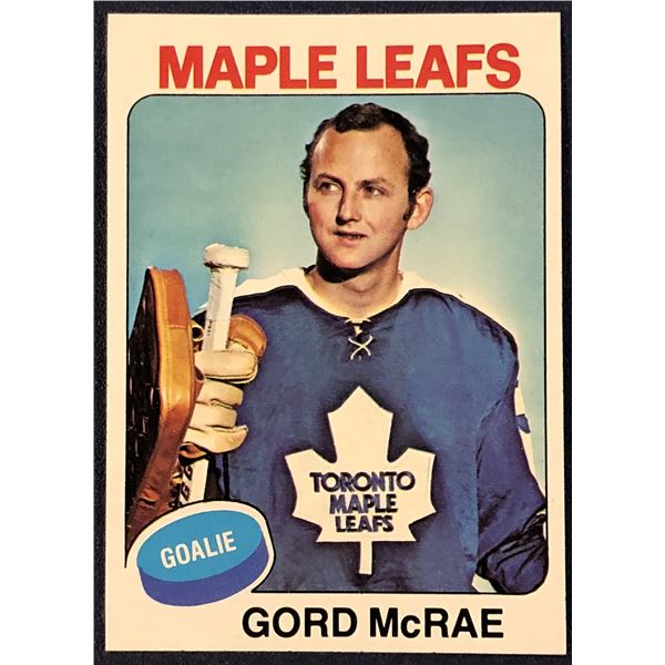 1975-76 TOPPS NHL HOCKEY GORD McRAE