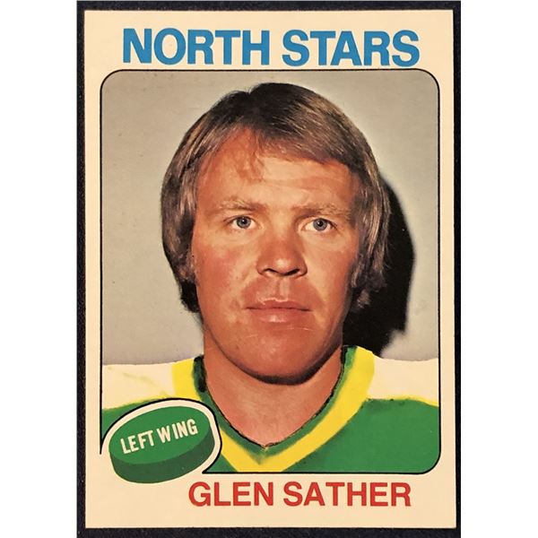 1975-76 TOPPS NHL HOCKEY GLEN SATHER (HOF)