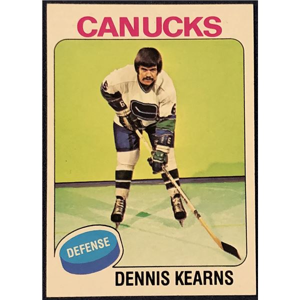1975-76 TOPPS NHL HOCKEY DENNIS KEARNS