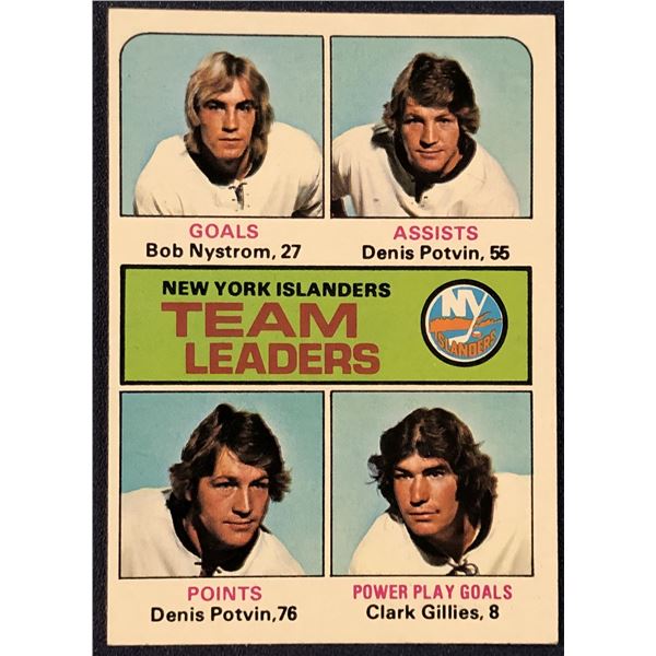 1975-76 TOPPS NHL HOCKEY DENIS POTVIN (HOF)