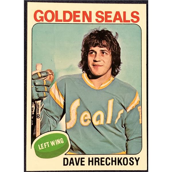 1975-76 TOPPS NHL HOCKEY DAVE HRECHKOSY ROOKIE CARD