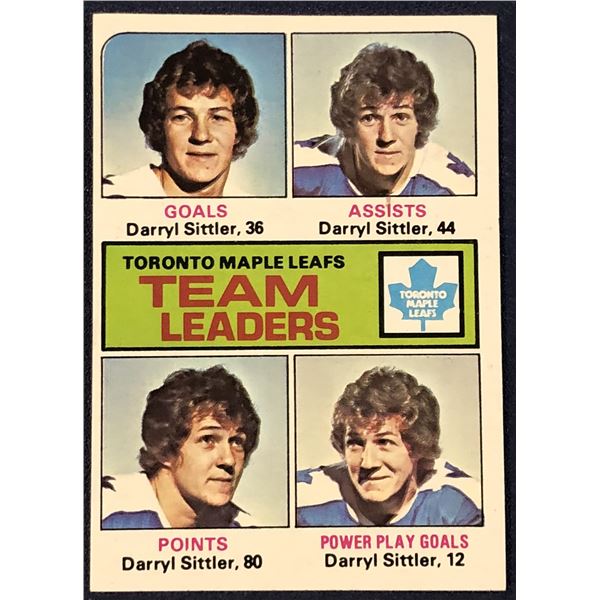 1975-76 TOPPS NHL HOCKEY DARRYL SITTLER (HOF)
