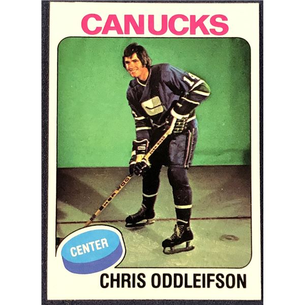 1975-76 TOPPS NHL HOCKEY CHRIS ODDLEIFSON