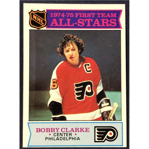 1975-76 TOPPS NHL HOCKEY BOBBY CLARKE (HOF)