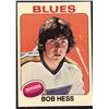 Image 1 : 1975-76 TOPPS NHL HOCKEY BOB HESS ROOKIE CARD