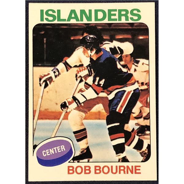 1975-76 TOPPS NHL HOCKEY BOB BOURNE ROOKIE CARD