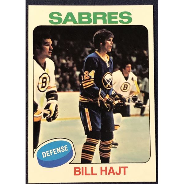 1975-76 TOPPS NHL HOCKEY BILL HAJT ROOKIE CARD