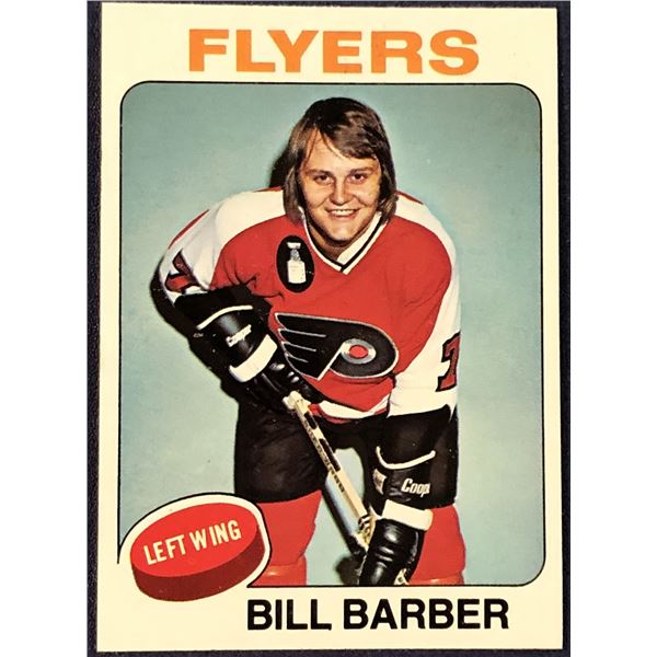 1975-76 TOPPS NHL HOCKEY BILL BARBER (HOF)
