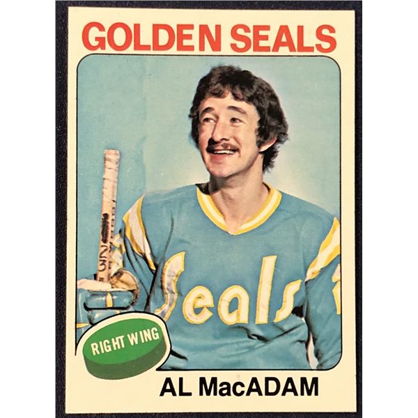 1975-76 TOPPS NHL HOCKEY AL MacADAM ROOKIE CARD
