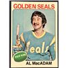 Image 1 : 1975-76 TOPPS NHL HOCKEY AL MacADAM ROOKIE CARD