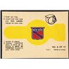 Image 1 : 1973-73 O-PEE-CHEE NHL INSERT RING - NEW YORK RANGERS