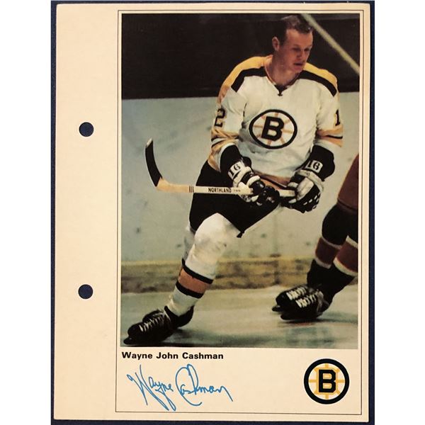 1971 TORONTO SUN NHL ACTION PLAYERS - WAYNE CASHMAN
