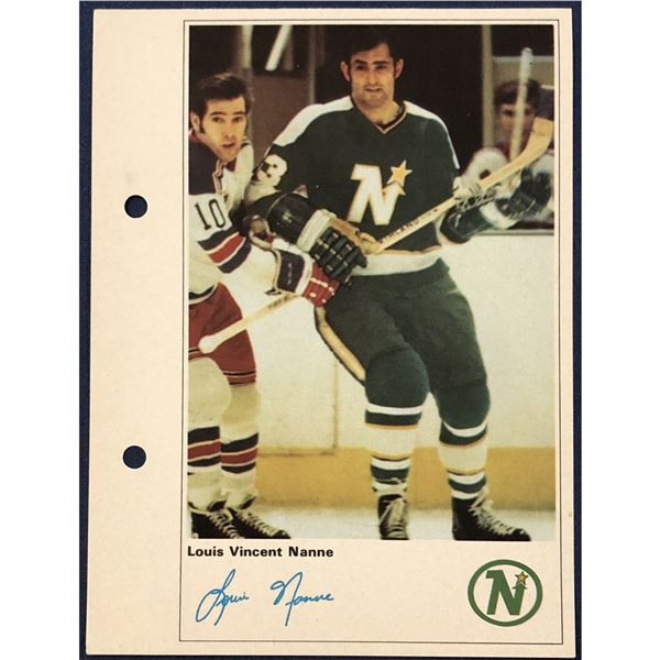 1971 TORONTO SUN NHL ACTION PLAYERS - LOU NANNE