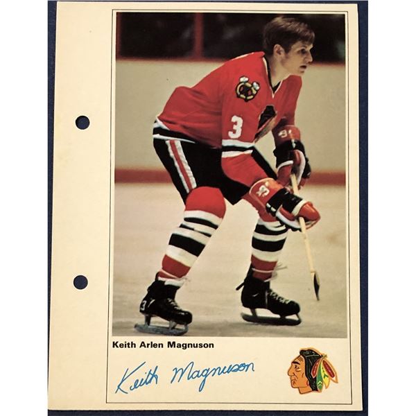 1971 TORONTO SUN NHL ACTION PLAYERS - KEITH MAGNUSON