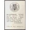 Image 2 : 1976 WATERLOO ROYALS DAN QUISENBERRY ROOKIE CARD