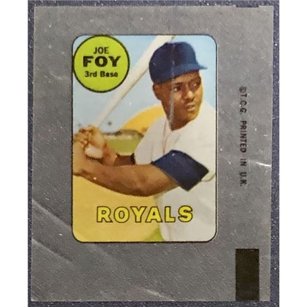 1969 TOPPS BASEBALL TATTOO JOE FOY
