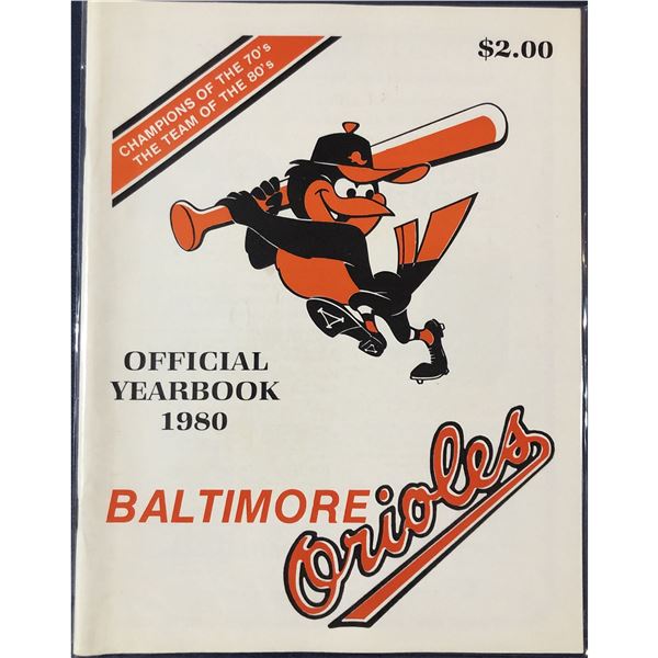 1980 MLB BALTIMORE ORIOLES YEARBOOK