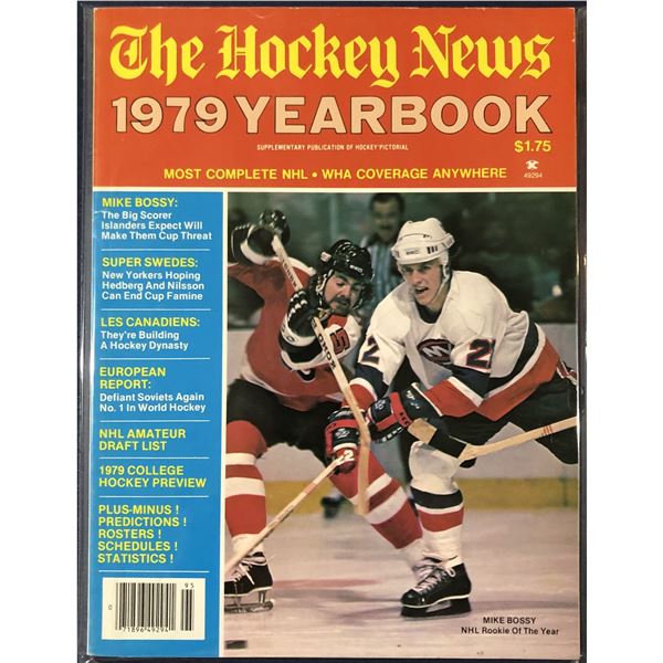1979 THN NHL YEARBOOK - MIKE BOSSY (HOF) COVER