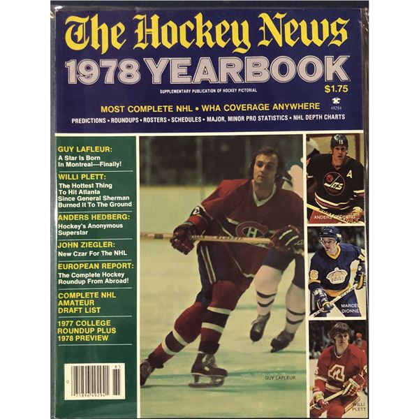 1978 THN NHL YEARBOOK - GUY LAFLEUR (HOF) COVER