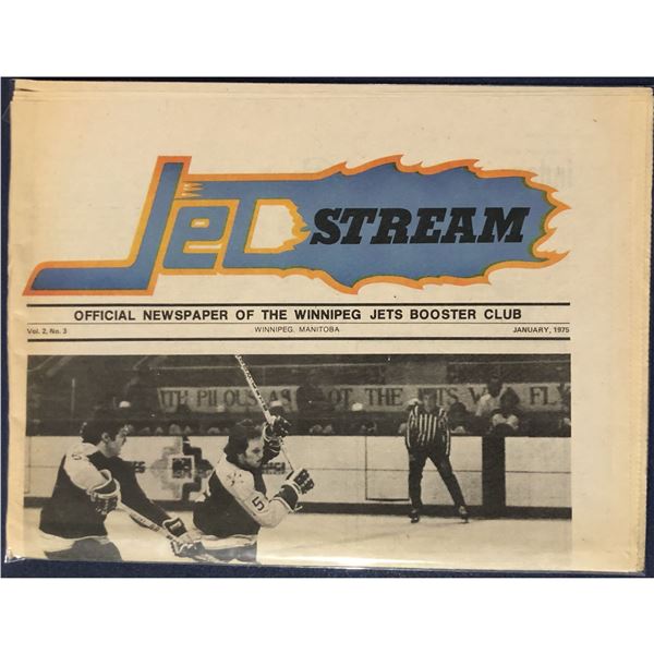 1974-75 WHA WINNIPEG JETS NEWSLETTER