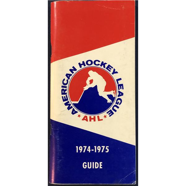 1974-75 AMERICAN HOCKEY LEAGUE GUIDE BOOK