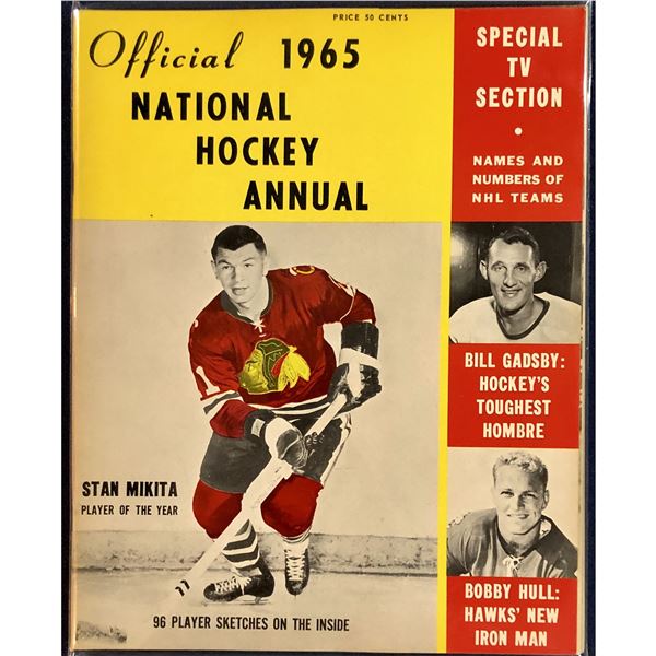 1965 HOCKEY ANNUAL - STAN MIKITA (HOF) COVER