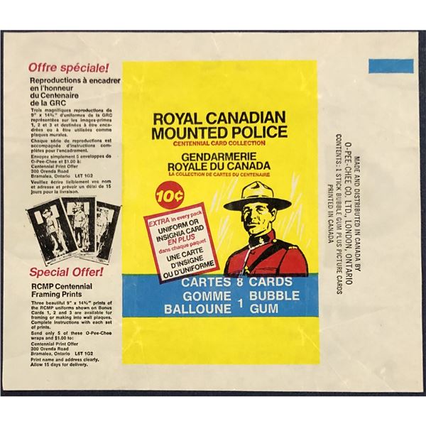 1973 O-PEE-CHEE RCMP WRAPPER