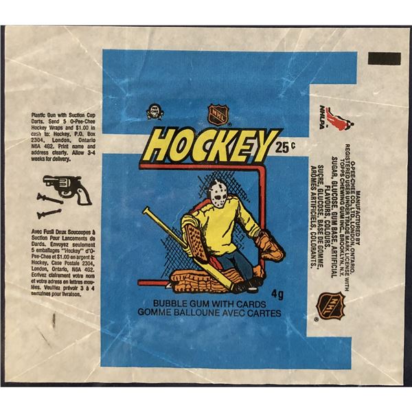 1982-83 O-PEE-CHEE NHL HOCKEY WRAPPER