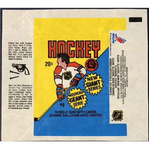 1980-81 O-PEE-CHEE NHL WRAPPER