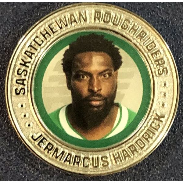 2026 SASKATCHEWAN ROUGHRIDERS GREY CUP MEDALLION - JERMARCUS HARDRICK
