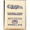 Image 2 : 1987 MOTHER'S COOKIES TEXAS RANGERS SET