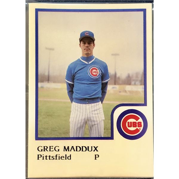 1986 PRO CARDS INC. MiLB PITTSFIELD CUBS TEAM SET - GREG MADDUX (HOF)