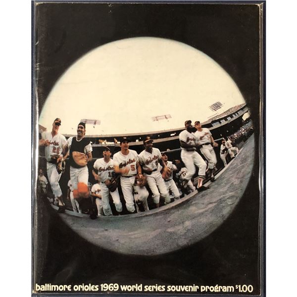 1969 MLB WORLD SERIES PROGRAM - ORIOLES vs MIRACLE METS