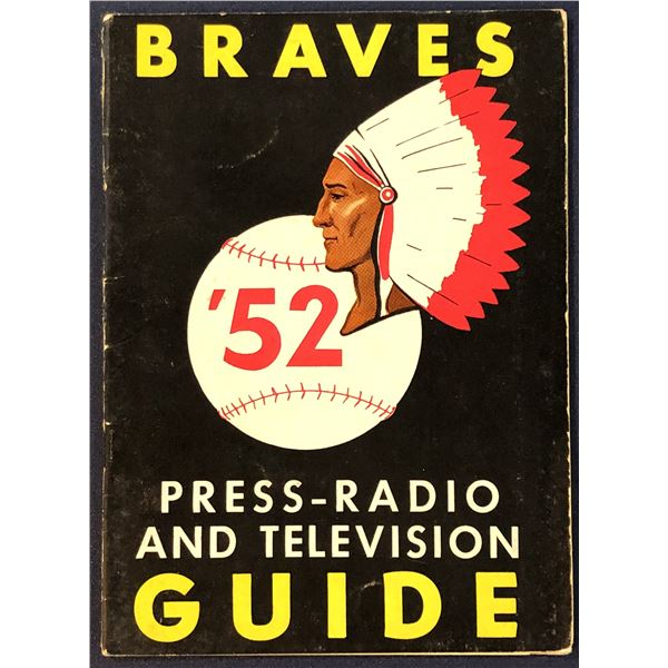 1952 MLB MEDIA GUIDE - BOSTON BRAVES