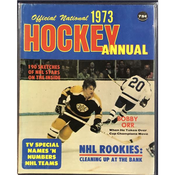 1973 HOCKEY ANNUAL - BOBBY ORR (HOF) COVER