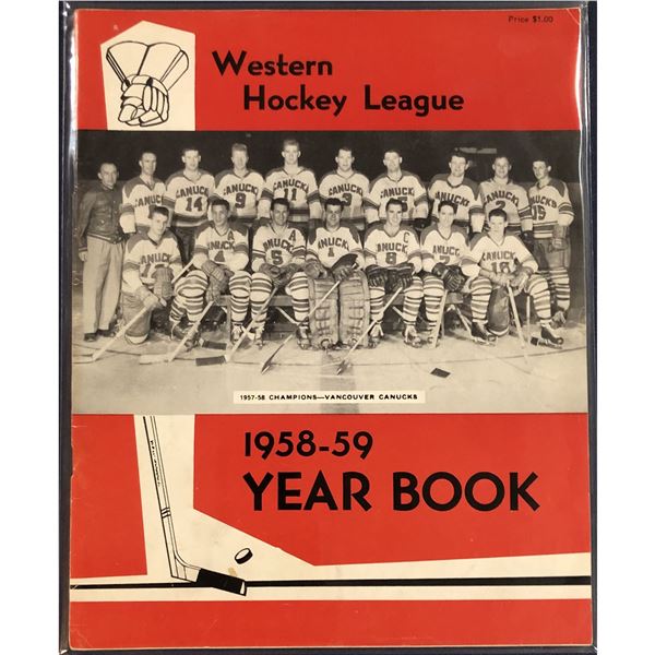 1958-59 WESTERN HOCKEY LEAGUE YEARBOOK