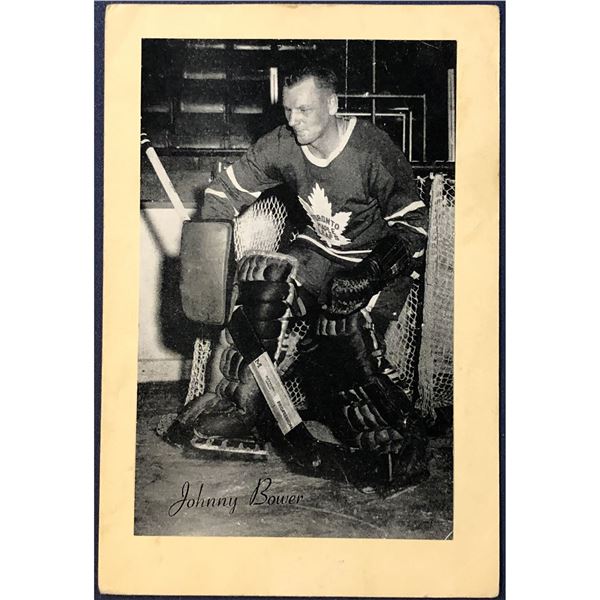 1944-63 BEEHIVE HOCKEY - JOHNNY BOWER (HOF)