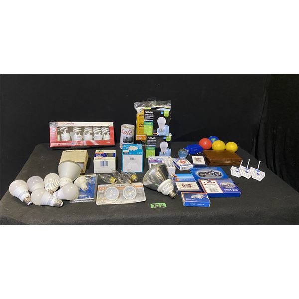 Home products including lightbulbs and more