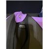 Image 2 : Diving/swimming equipment lot including snorkel, flippers, wet suit women's size 7/8, wet suit men's