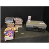 Image 1 : Sony DVD/VHS combo player and Nikkoequalizer with 20+ movie DVDs - not tested