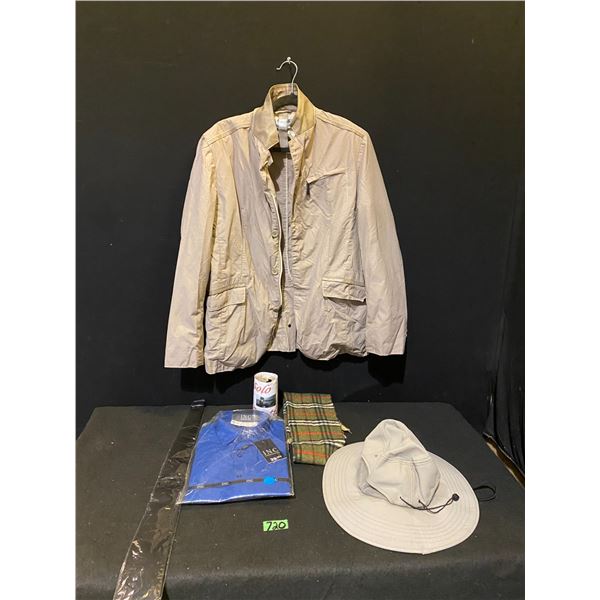 New men's shirt size 15-15.5 Medium, jacket, hat and more