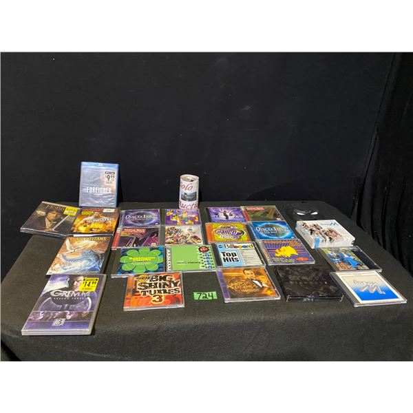 Assorted lot of music CDs and DVD movies