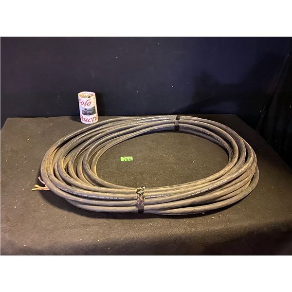 Carol brand 10/3 portable power cable rated for 90C water resistance, industrial applications with a