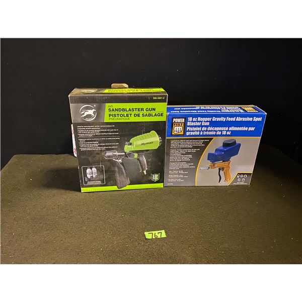 Sandblasting gun, 18 oz Hopper Gravity Feed Abrasive Spot blaster gun