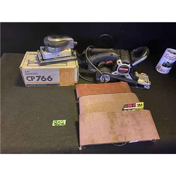 Craftsmans belt sander & CP Air Sander