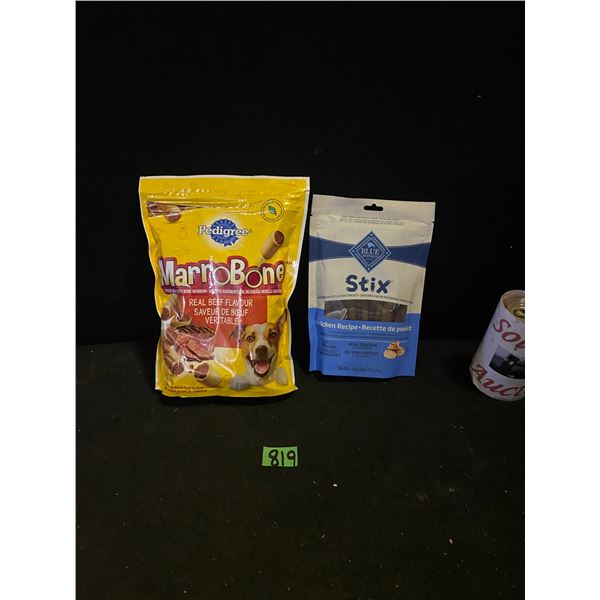 Pedigree Marrobone treats and Blue Mountain dog treats