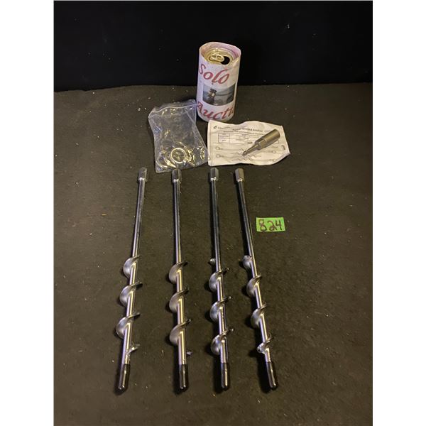 4 - spiral ground anchors
